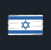 Israëlische vlag borstel. nationale vlag vector