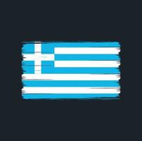 griekse vlag borstel. nationale vlag vector