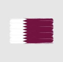 qatar vlag borstel. nationale vlag vector