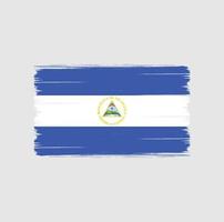 nicaragua vlag borstel. nationale vlag vector