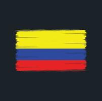 Colombia vlag borstel. nationale vlag vector