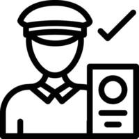 politie vectorillustratie op een background.premium kwaliteit symbolen.vector iconen voor concept en grafisch ontwerp. vector