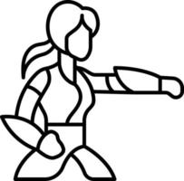 vrouw vechten vectorillustratie op een background.premium kwaliteit symbolen.vector iconen voor concept en grafisch ontwerp. vector