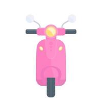 scooter vectorillustratie, roze versie vector