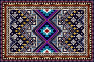 ikat geometrisch abstract etnisch patroonontwerp. Azteekse stof tapijt mandala ornament etnische chevron textiel decoratie behang. tribal boho inheemse etnische traditionele borduurwerk vector achtergrond