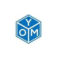 Yom brief logo ontwerp op witte achtergrond. yom creatieve initialen brief logo concept. yom brief ontwerp. vector
