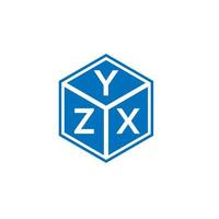 yzx brief logo ontwerp op witte achtergrond. yzx creatieve initialen brief logo concept. yzx-letterontwerp. vector