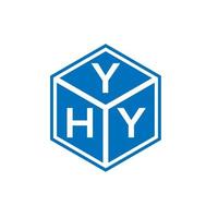 yhy brief logo ontwerp op witte achtergrond. yhy creatieve initialen brief logo concept. yhy brief ontwerp. vector