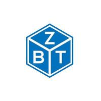 zbt brief logo ontwerp op witte achtergrond. zbt creatieve initialen brief logo concept. zbt brief ontwerp. vector