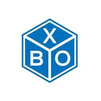 xbo brief logo ontwerp op witte achtergrond. xbo creatieve initialen brief logo concept. xbo brief ontwerp. vector