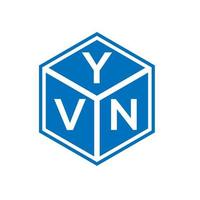 yvn brief logo ontwerp op witte achtergrond. yvn creatieve initialen brief logo concept. yvn brief ontwerp. vector
