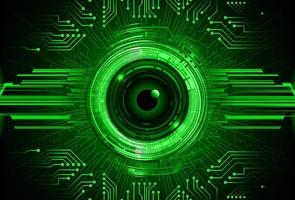 eye cyber circuit toekomstige technologie concept achtergrond vector