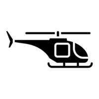 leger helikopter glyph icon vector