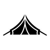 leger tent glyph icoon vector