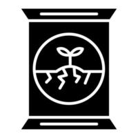 kunstmest glyph icoon vector