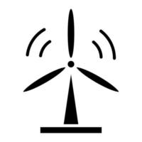 glyph-pictogram van de lenteturbine vector