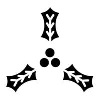 maretak glyph-pictogram vector