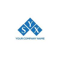 syx creatieve initialen brief logo concept. syx brief design.syx brief logo ontwerp op witte achtergrond. syx creatieve initialen brief logo concept. syx brief ontwerp. vector