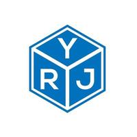 YJ brief logo ontwerp op witte achtergrond. yrj creatieve initialen brief logo concept. jj brief ontwerp. vector