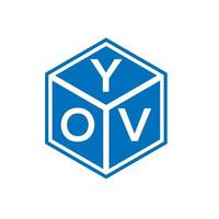 yov brief logo ontwerp op witte achtergrond. yov creatieve initialen brief logo concept. yov-briefontwerp. vector