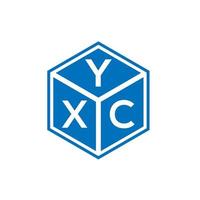 yxc brief logo ontwerp op witte achtergrond. yxc creatieve initialen brief logo concept. yxc-briefontwerp. vector