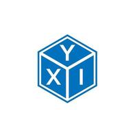 yxi brief logo ontwerp op witte achtergrond. yxi creatieve initialen brief logo concept. yxi-briefontwerp. vector