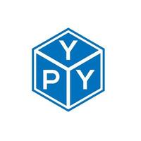 ypy brief logo ontwerp op witte achtergrond. ypy creatieve initialen brief logo concept. ypy brief ontwerp. vector