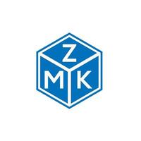 zmk brief logo ontwerp op witte achtergrond. zmk creatieve initialen brief logo concept. zmk brief ontwerp. vector