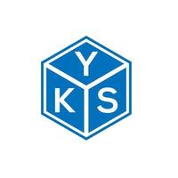 YK brief logo ontwerp op witte achtergrond. yks creatieve initialen brief logo concept. yks brief ontwerp. vector