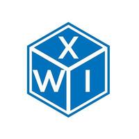 xwi brief logo ontwerp op witte achtergrond. xwi creatieve initialen brief logo concept. xwi brief ontwerp. vector