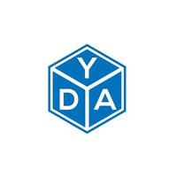 yda brief logo ontwerp op witte achtergrond. yda creatieve initialen brief logo concept. yda brief ontwerp. vector