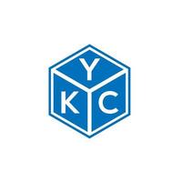 YK brief logo ontwerp op witte achtergrond. ykc creatieve initialen brief logo concept. ykc-briefontwerp. vector