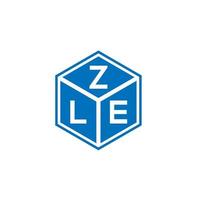 zle brief logo ontwerp op witte achtergrond. zle creatieve initialen brief logo concept. zle brief ontwerp. vector