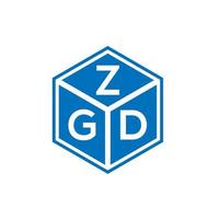 zgd brief logo ontwerp op witte achtergrond. zgd creatieve initialen brief logo concept. zgd brief ontwerp. vector