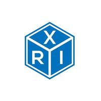 xri brief logo ontwerp op witte achtergrond. xri creatieve initialen brief logo concept. xri brief ontwerp. vector