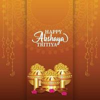 gelukkige Akshaya Tritya viering achtergrond vector