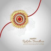 creatief ontwerpconcept voor gelukkig raksha bandhan ontwerpconcept vector