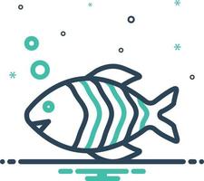 mix icoon voor vis vector