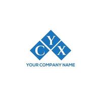 ycx brief logo ontwerp op witte achtergrond. ycx creatieve initialen brief logo concept. ycx-briefontwerp. vector