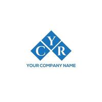 ycr brief logo ontwerp op witte achtergrond. ycr creatieve initialen brief logo concept. ycr-letterontwerp. vector