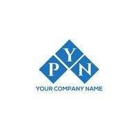 pyn brief logo ontwerp op witte achtergrond. pyn creatieve initialen brief logo concept. pyn brief ontwerp. vector