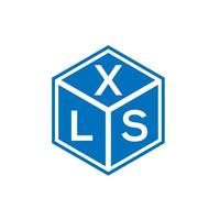 xls brief logo ontwerp op witte achtergrond. xls creatieve initialen brief logo concept. xls brief ontwerp. vector