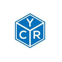 ycr brief logo ontwerp op witte achtergrond. ycr creatieve initialen brief logo concept. ycr-letterontwerp. vector