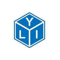 yli brief logo ontwerp op witte achtergrond. yli creatieve initialen brief logo concept. yli-briefontwerp. vector