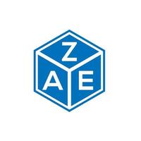 zae brief logo ontwerp op witte achtergrond. zae creatieve initialen brief logo concept. zae brief ontwerp. vector