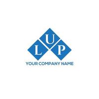 lup brief logo ontwerp op witte achtergrond. lup creatieve initialen brief logo concept. lup brief ontwerp. vector