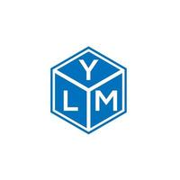 YLM brief logo ontwerp op witte achtergrond. ylm creatieve initialen brief logo concept. ylm brief ontwerp. vector