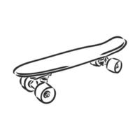 skateboard vector schets