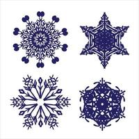 sneeuwvlok rozet vector schets