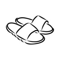 teenslippers vector schets